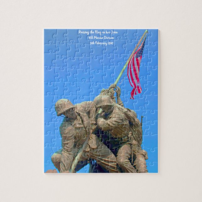 Iwo-Jima 5th Marine Devison 5.2.1945 Puzzle (Vertikal)