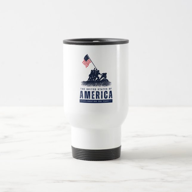 Iwo Jima Amerika 250 Reisebecher (Mittel)
