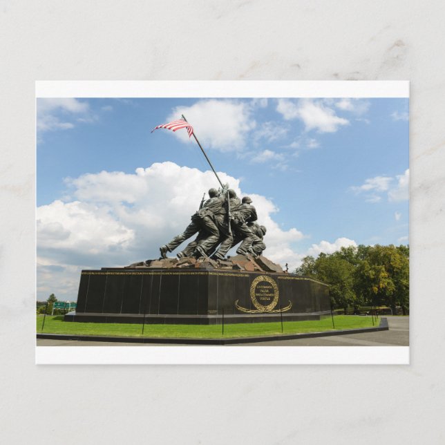 Iwo Jima Memorial in Washington DC Postkarte (Vorderseite)