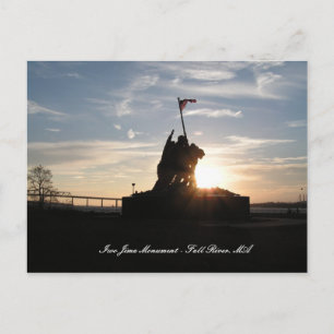 Iwo Jima Monument - Fall River, MA Postkarte