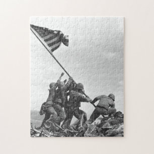 Iwo Jima Raising American Flag Puzzle