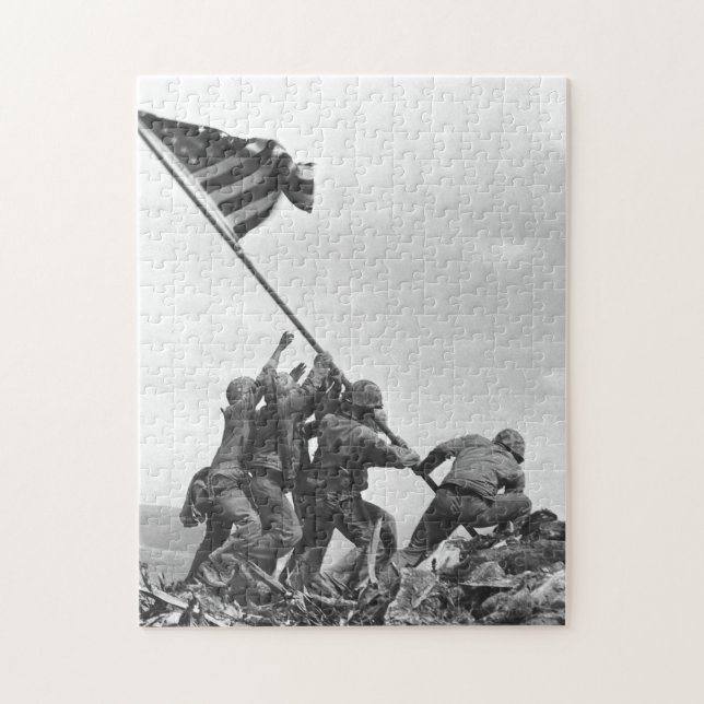 Iwo Jima Raising American Flag Puzzle (Vertikal)