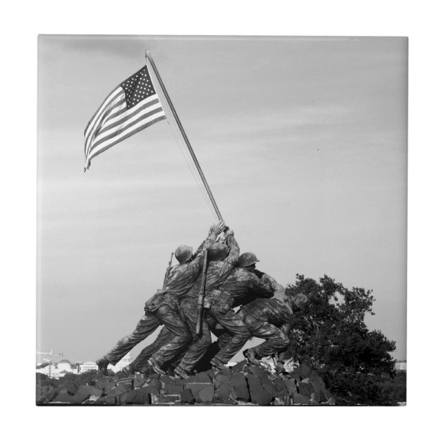 Iwojima-Denkmal Fliese (Vorderseite)
