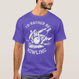 Ix27d eher Bowling Funny Bowling T White Prin T-Shirt