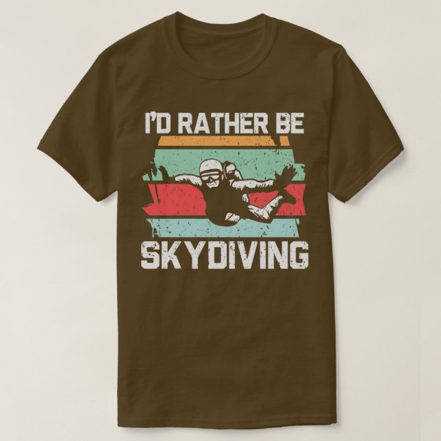 Ix27d eher Skydiving Parachuting Skydiver T-Shirt (Design vorne)