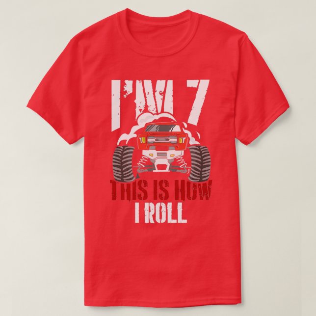 Ix27m 7 So rolle ich den 7-jährigen LKW-Racer T-Shirt (Design vorne)