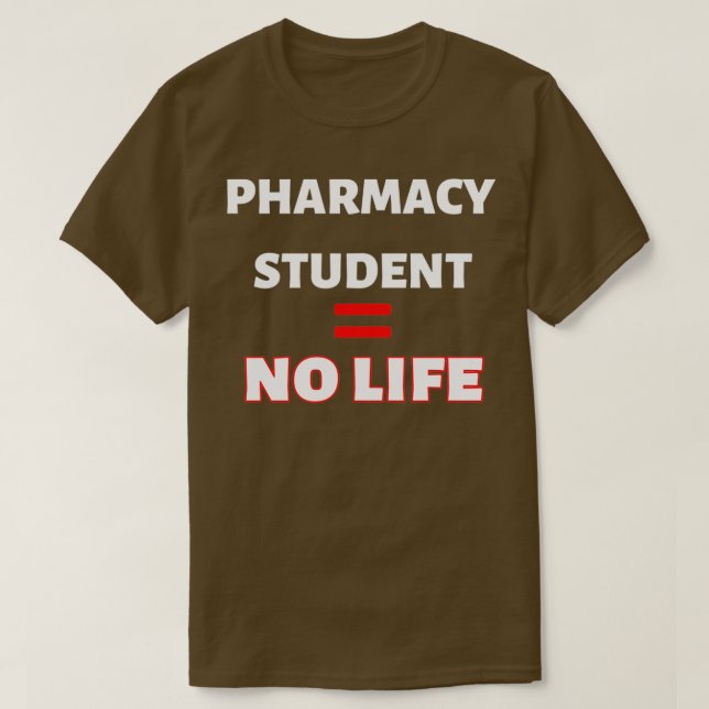 Ix27m A Pharmacy Student Ich habe kein Leben rot l T-Shirt (Design vorne)