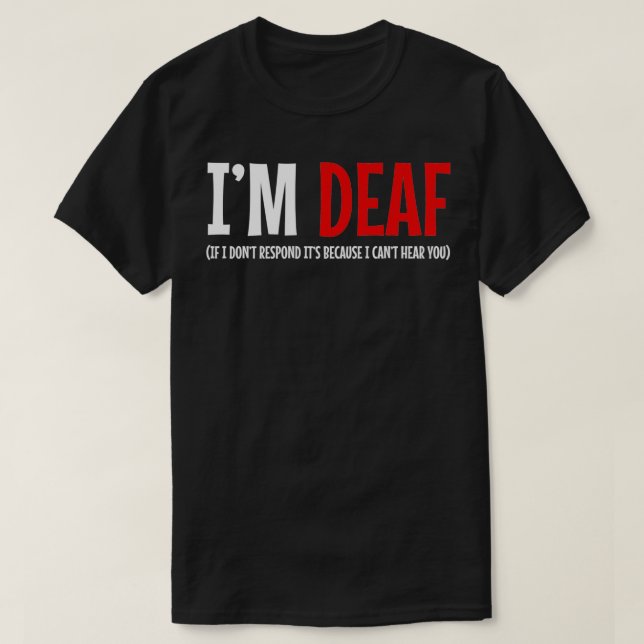 Ix27m Deaf American Sign Language ASL Teacher Inte T-Shirt (Design vorne)