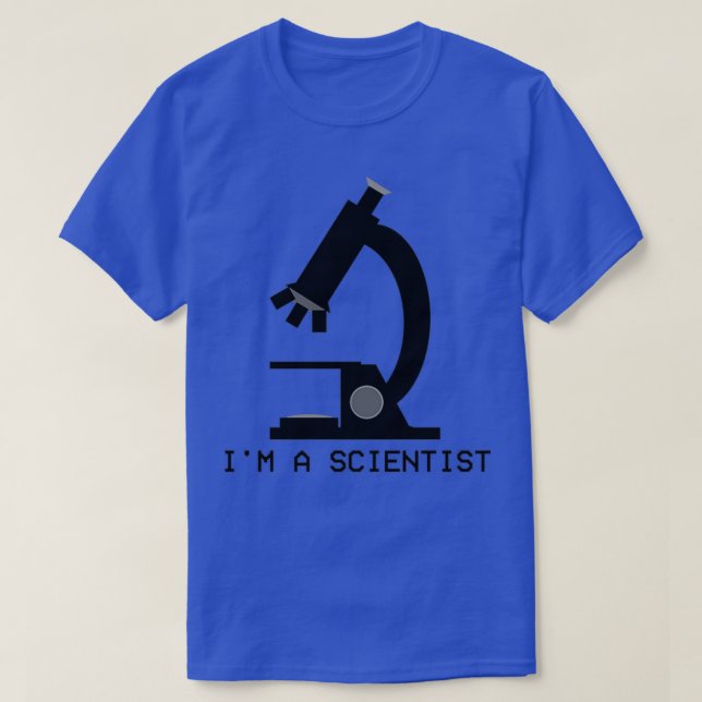 Ix27m-Logo für das Microscope-Logo von Scientist T-Shirt (Design vorne)