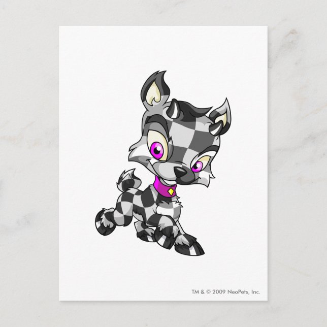 Ixi Checkered Postkarte (Vorderseite)