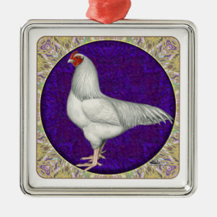 Ixworth Rooster Ornament Aus Metall