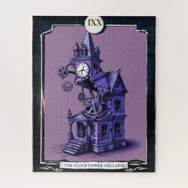 IXX Uhrturmkollaps - Zeit ist vorbei, Tarot Puzzle (Vertikal)