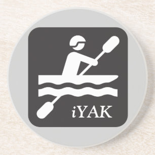 iYAK, Kayaking-Achterbahn Sandstein Untersetzer