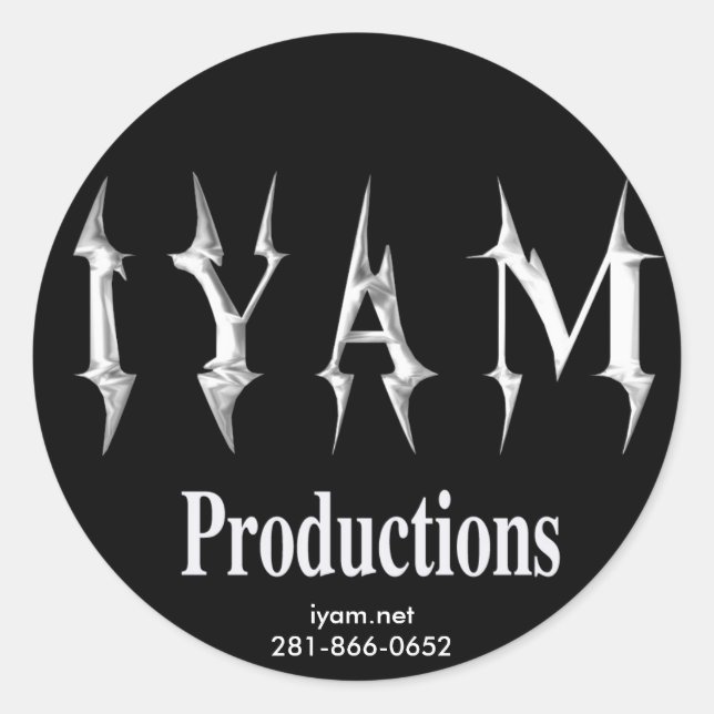 IYAM Productions Sticker (Vorderseite)