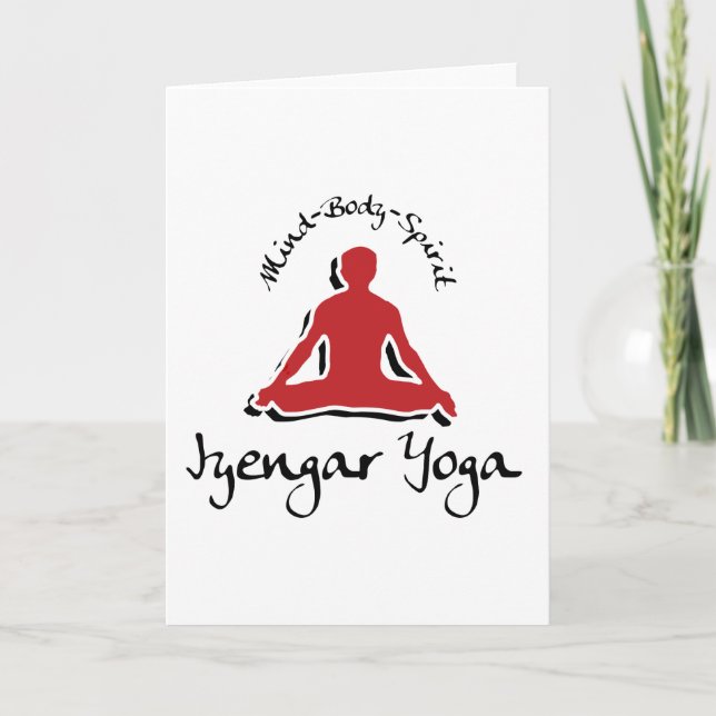 Iyengar Yoga-Geschenk Karte (Vorderseite)