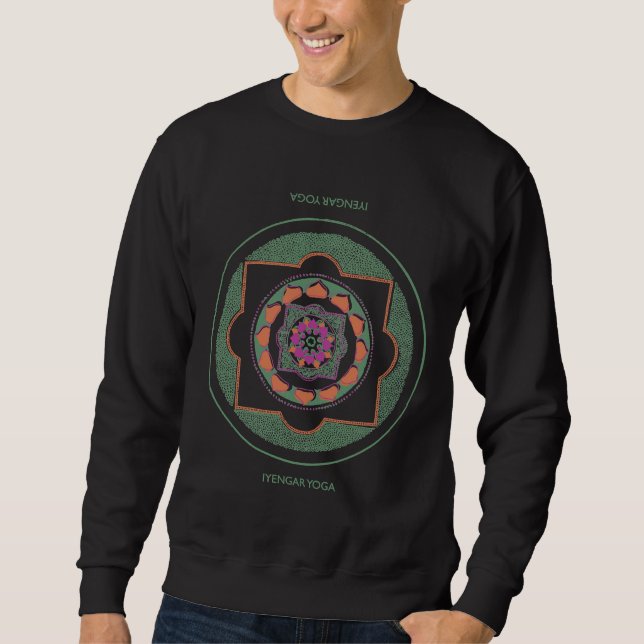 Iyengar Yoga Mandala Angepasst 29 Sweatshirt (Vorderseite)