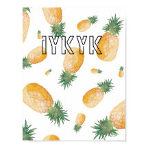 "iykyk" Ananas Ästhetische Dekoration Wallpaper Po