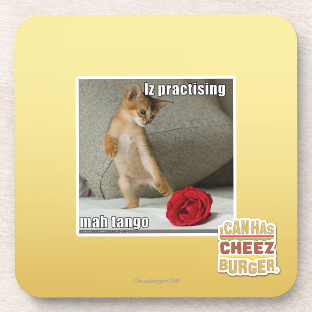 Iz, das Milliamperestunden-Tango übt Getränkeuntersetzer (Vorderseite)