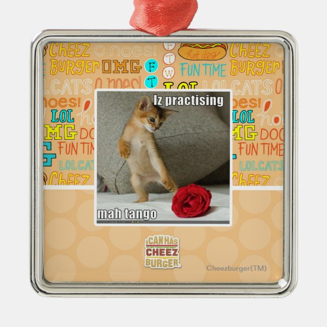 Iz, das Milliamperestunden-Tango übt Ornament Aus Metall (Vorne)