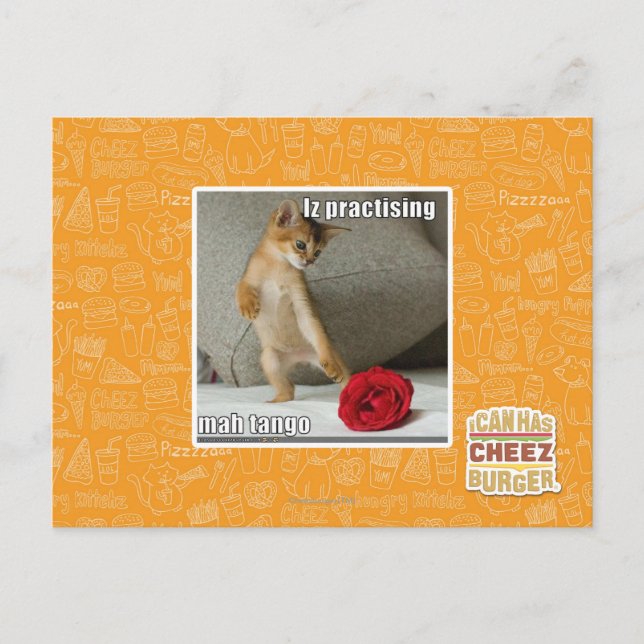 Iz, das Milliamperestunden-Tango übt Postkarte (Vorderseite)