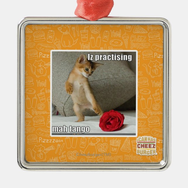 Iz, das Milliamperestunden-Tango übt Silbernes Ornament (Vorne)