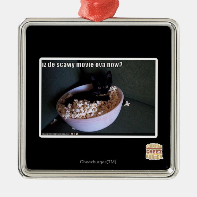 Iz de scawy Film Eva jetzt? Silbernes Ornament (Vorne)