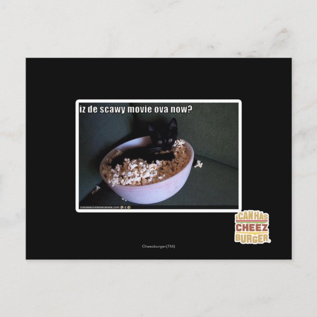Iz de scawy Film ova jetzt? Postkarte (Vorderseite)