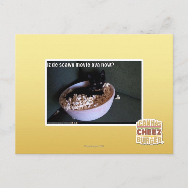 Iz de scawy Film ova jetzt? Postkarte (Vorderseite)