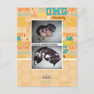 iz hadz mr. snuggies forebber postkarte