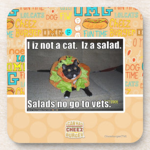 Iz I nicht eine Katze. Iz ein Salat Getränkeuntersetzer