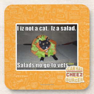 Iz I nicht eine Katze. Iz ein Salat Getränkeuntersetzer