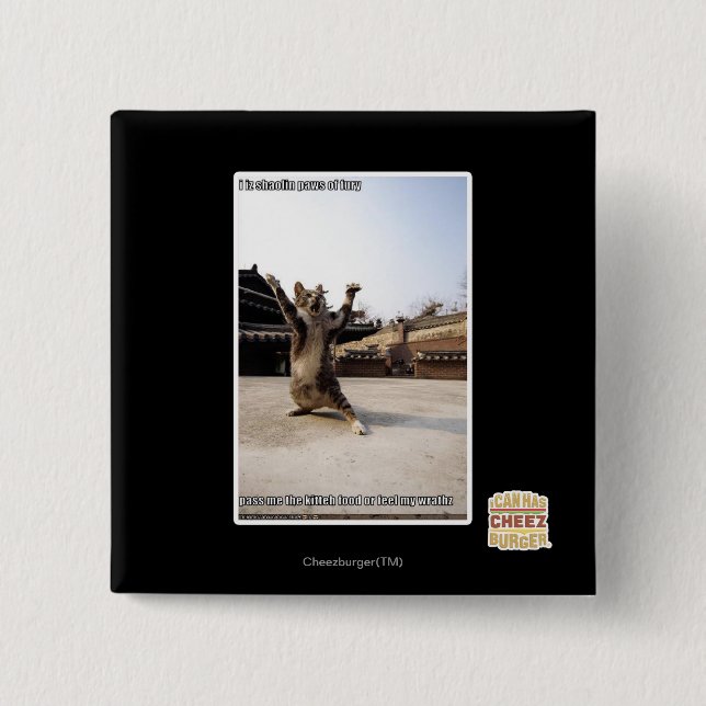 Iz I shaolin Tatzen der Wut Button (Vorderseite)