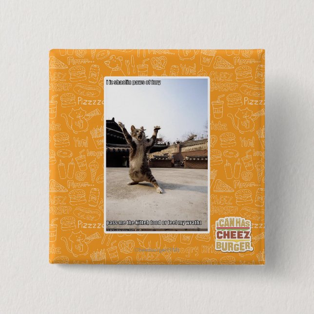 Iz I shaolin Tatzen der Wut Button (Vorderseite)