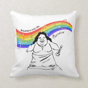 IZ Kamakawiwo'ole irgendwo über dem Regenbogen   Kissen