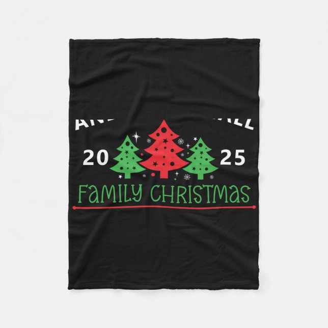 Izable Family Christmas Tree T Shirt  Fleecedecke (Vorderseite)