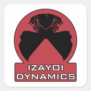 Izayoi Dynamics Logo mit Text Quadratischer Aufkleber