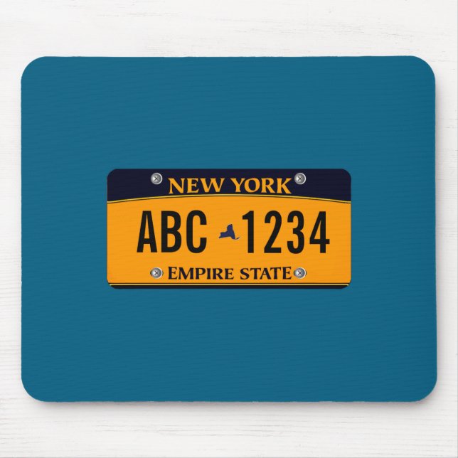 Ized New New York Vehicle Licence Plate _1  Mousepad (Vorne)