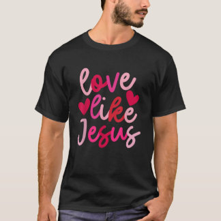 IZI POD Retro Liebe wie Jesus Coquette Herz Bow U T-Shirt