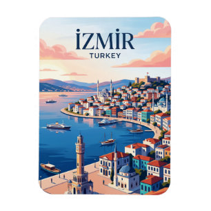 İzmir Skyline Türkei Magnet