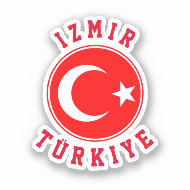 Izmir, Türkei Aufkleber (Vorderseite)