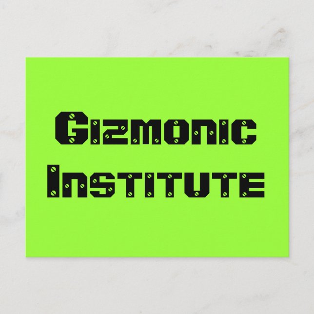 izmonisches Institut Postkarte (Vorderseite)