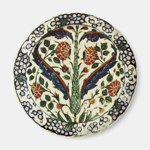 Iznik Feather Heart Magnet