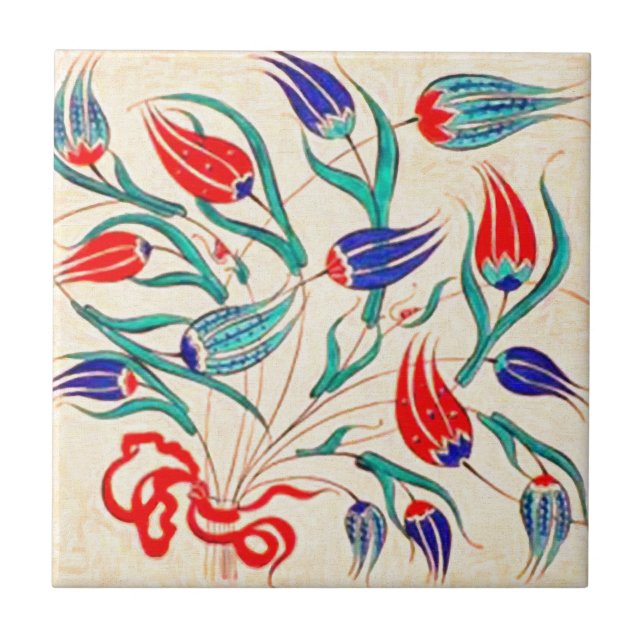 Iznik-Fliese 3 Fliese (Vorderseite)