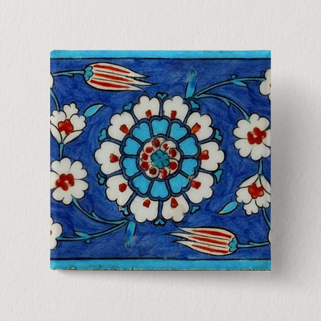 iznik Fliese Knopf Button (Vorderseite)