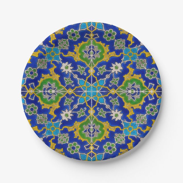 iznik Fliese Pappteller (Vorderseite)