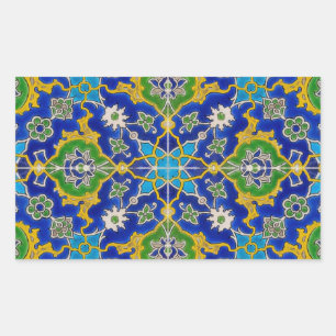 Iznik-Fliese Rechteckiger Aufkleber