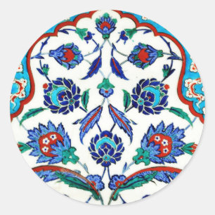 iznik Fliese Runder Aufkleber