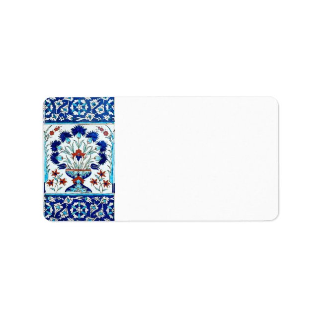 Iznik-Keramiken Adressaufkleber (Vorne)