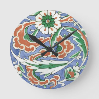 Iznik motif Wall Clock Runde Wanduhr