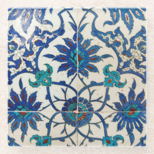 Iznik Tiles Blue Glasuntersetzer